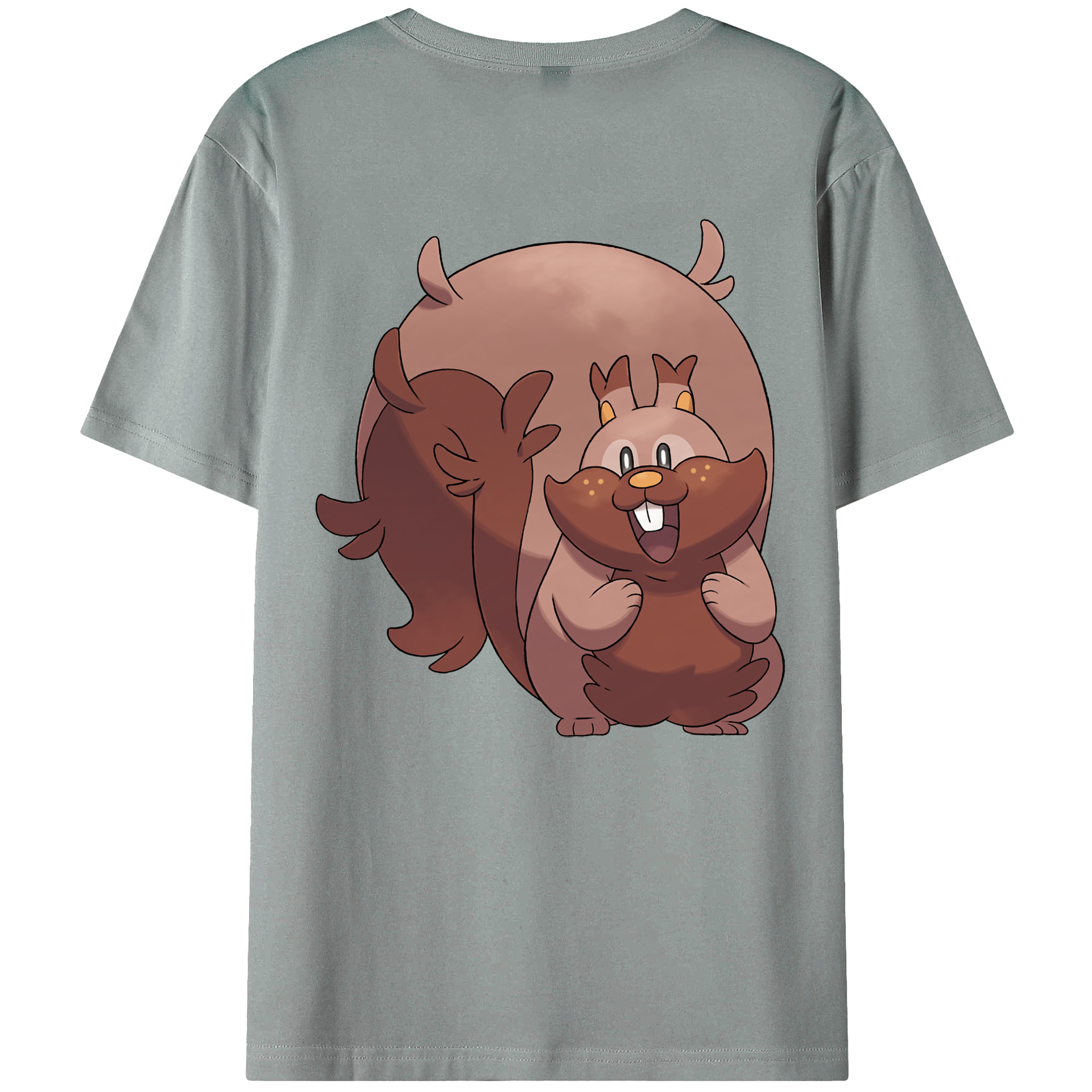 （画像用） ポケットモンスター Pokémon 綿100％ メンズ半袖Tシャツ（バックプリント） 通気性